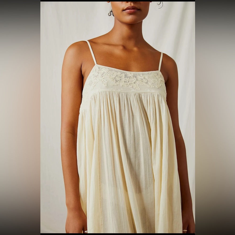 Free People Confidently Lost Maxi Slip NWT SZ M - Picture 4 of 5